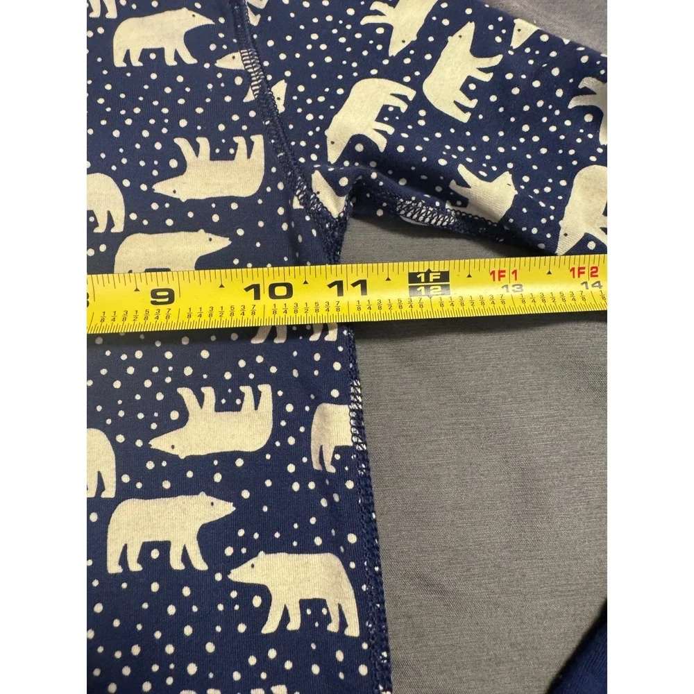 Hanna Andersson Kids Navy Polar Bear Pajama Top Tencel Lyocell Size 130 US 8